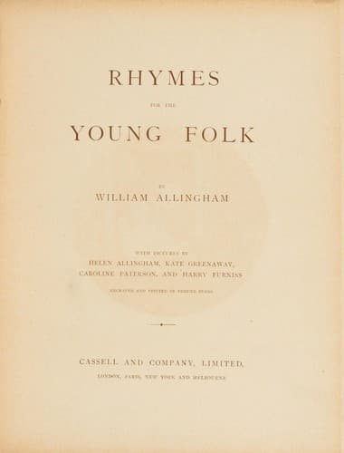 Rhymes for the Young Folk