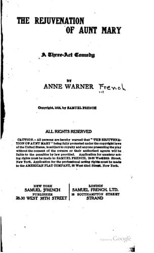 The Rejuvenation of Aunt Mary
