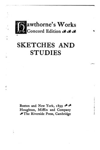 Sketches and Studies