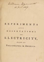 Experiments and Observations on Electricity Made at Philadelphia in America