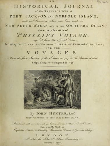 An Historical Journal of the Transactions at Port Jackson and Norfolk Island