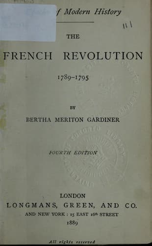 The French Revolution 1789-1795