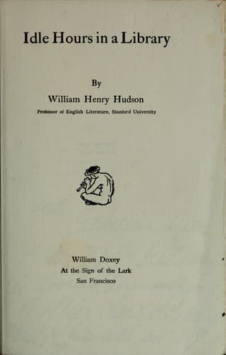 Idle Hours in a Library