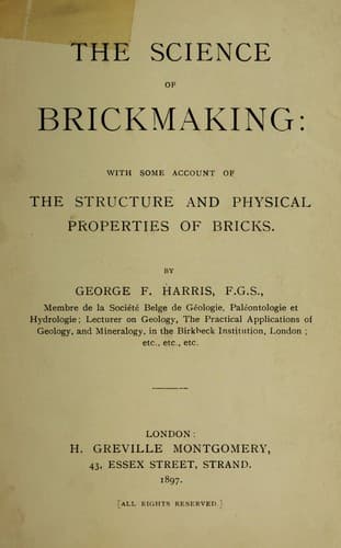 The Science of Brickmaking