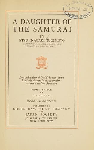 A daughter of the Samurai