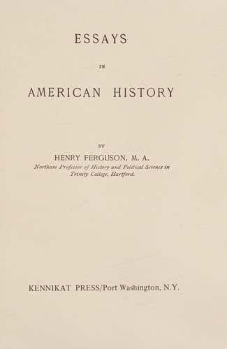 Essays in American history