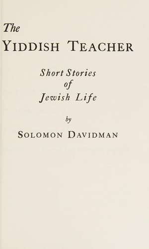 Yiddish short stories