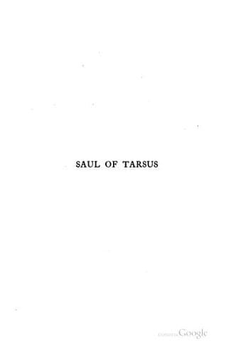 Saul of Tarsus: A Tale of the Early Christians