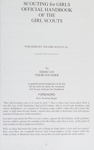 Scouting For Girls, Official Handbook of the Girl Scouts