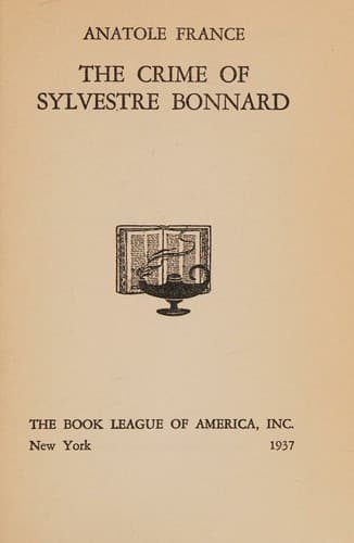 The Crime of Sylvestre Bonnard