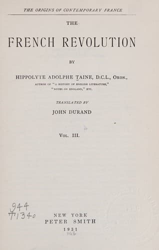 The French Revolution - Volume 3
