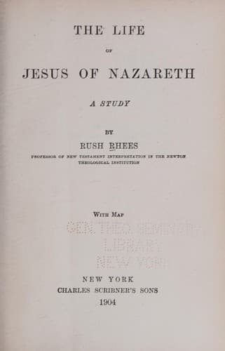 The Life of Jesus of Nazareth: A Study