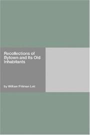 Recollections of Bytown and Its Old Inhabitants