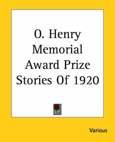 O. Henry Memorial Award Prize Stories of 1920