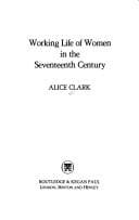Working Life of Women in the Seventeenth Century
