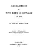 Recollections of a Tour Made in Scotland A.D. 1803