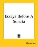 Essays Before a Sonata