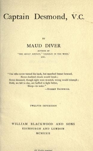 Captain Desmond, V.C.