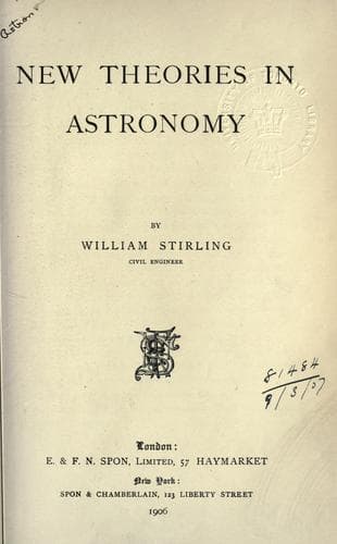 New Theories in Astronomy