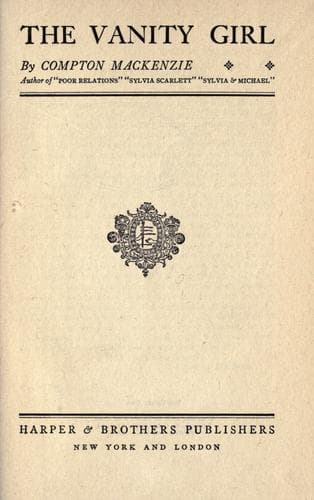 The Vanity Girl