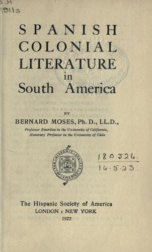 Spanish colonial literature in South America