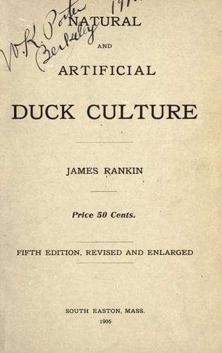 Natural and Artificial Duck Culture