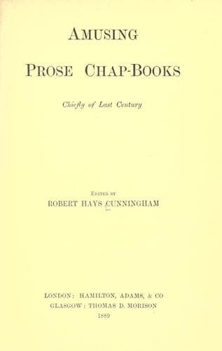 Amusing prose chap-books