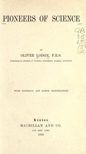 Pioneers of Science