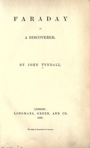 Faraday as a Discoverer