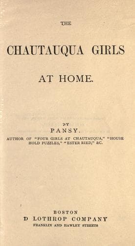 The Chautauqua Girls At Home