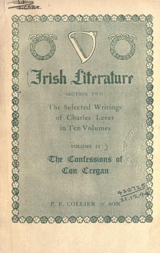 Confessions Of Con Cregan, the Irish Gil Blas