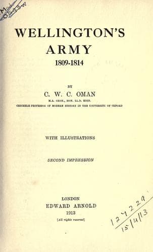 Wellington's Army, 1809-1814