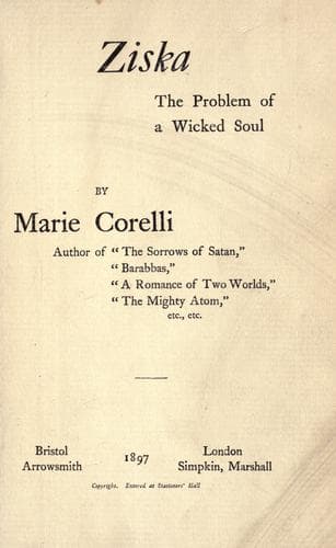 Ziska: The Problem of a Wicked Soul