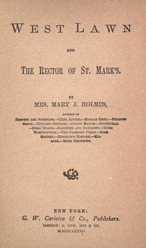 West Lawn, and The rector of St. Mark's