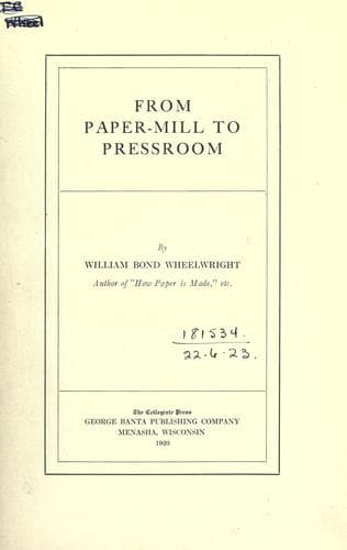 From Paper-mill to Pressroom