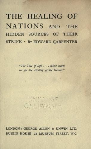 The Healing of Nations and the Hidden Sources of Their Strife