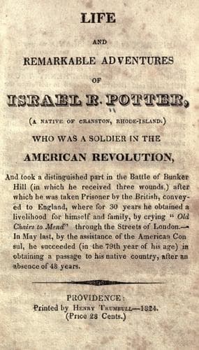 Life and Remarkable Adventures of Israel R. Potter
