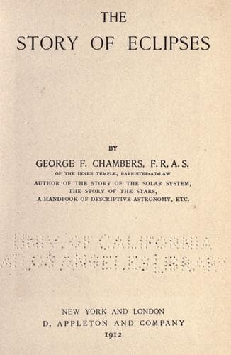 The Story of Eclipses