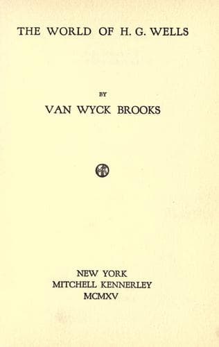 The World of H.G. Wells