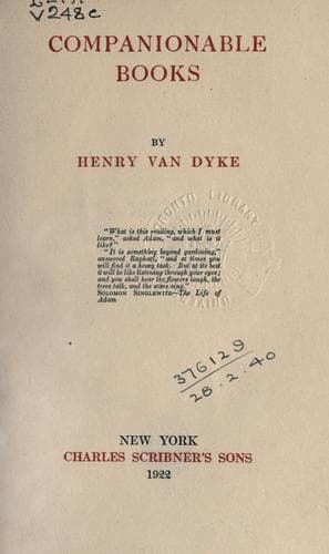Companionable Books