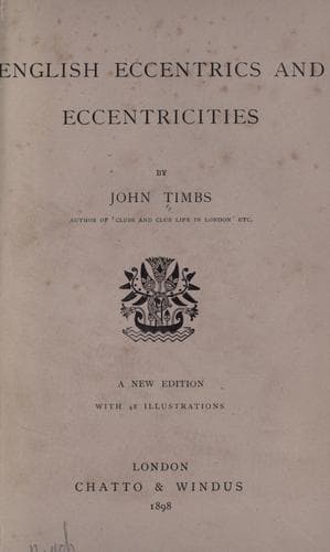 English Eccentrics and Eccentricities