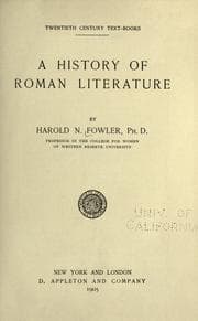 A History of Roman Literature