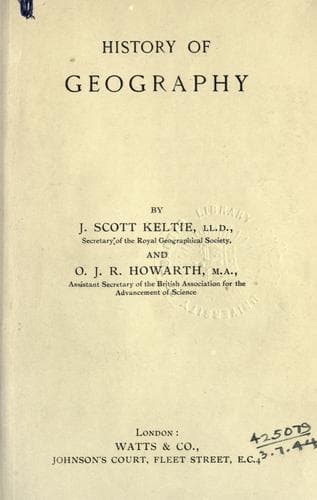History of Geography