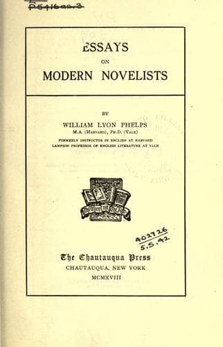 Essays on Modern Novelists