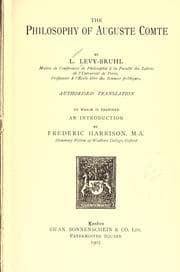The Philosophy of Auguste Comte