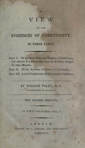 Evidences of Christianity