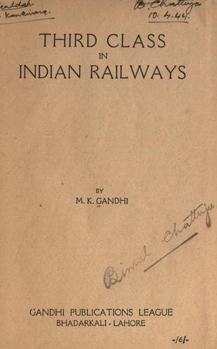 Third class in Indian railways