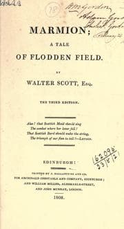 Marmion: A Tale Of Flodden Field