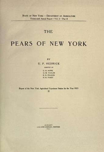 The pears of New York