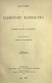 Lectures on Elementary Mathematics